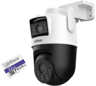 Dahua P3D-3F-PV kamera Wi-Fi 3+3MP obrotowa, dwa obiektywy, IR 30m, IP66, aktywne odstraszanie Dahua P3D-3F-PV kamera Wi-Fi 3+3MP obrotowa, dwa obiektywy, IR 30m, IP66, aktywne odstraszanie
