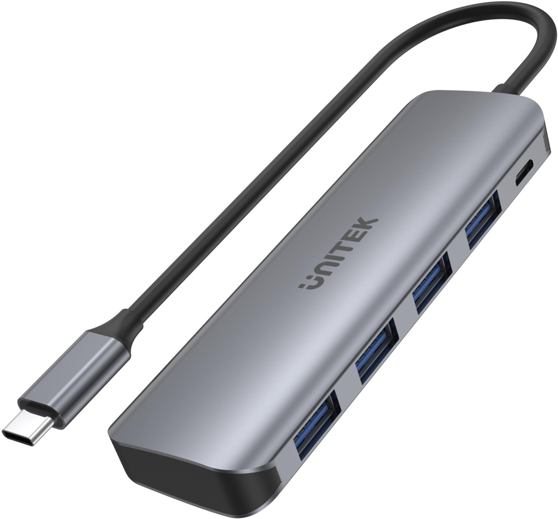 Unitek Attivo hub USB-C 4xUSB 3.1 Gen1 microUSB