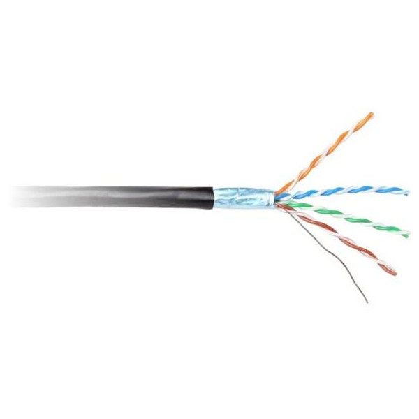 KABEL SKRĘTKA GETFORT CAT.6 F/UTP PVC wewn. czarny 305m