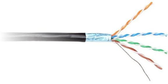Cavo Cavo LAN UTP GETFORT CAT.6 F/UTP PVC wewn. nero 305m