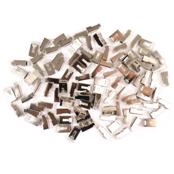 WTYK SIECIOWY GETFORT RJ45 CAT.6A 8P8C EKRANOWANY z prowadnicą (100szt)