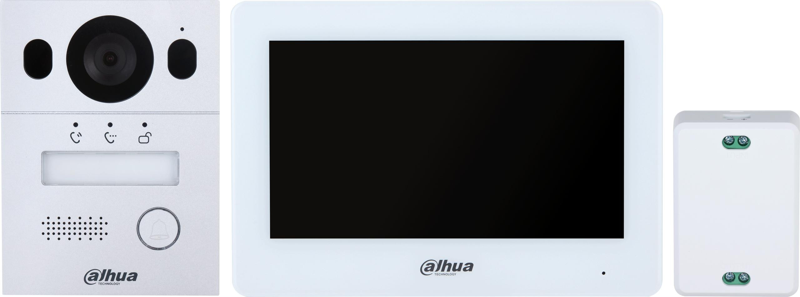 Dahua KTX01(S) zestaw wideodomofonu 2-wire natynkowy WiFi monitor 7 cali VTH5123H-W VTO2003F Dahua KTX01(S) zestaw wideodomofonu 2-wire natynkowy WiFi monitor 7 cali VTH5123H-W VTO2003F