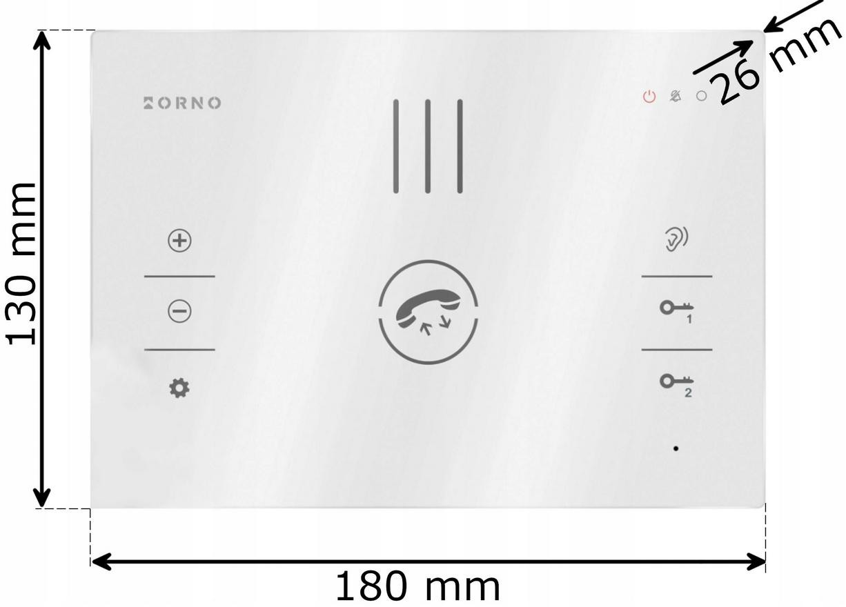 Zestaw domofonowy ORNO OR-DOM-BA-933/B SANDI, jednorodzinny, czytnik RFID i szyfrator, 2-żyłowy, IP65 Zestaw domofonowy ORNO OR-DOM-BA-933/B SANDI, jednorodzinny, czytnik RFID i szyfrator, 2-żyłowy, IP65
