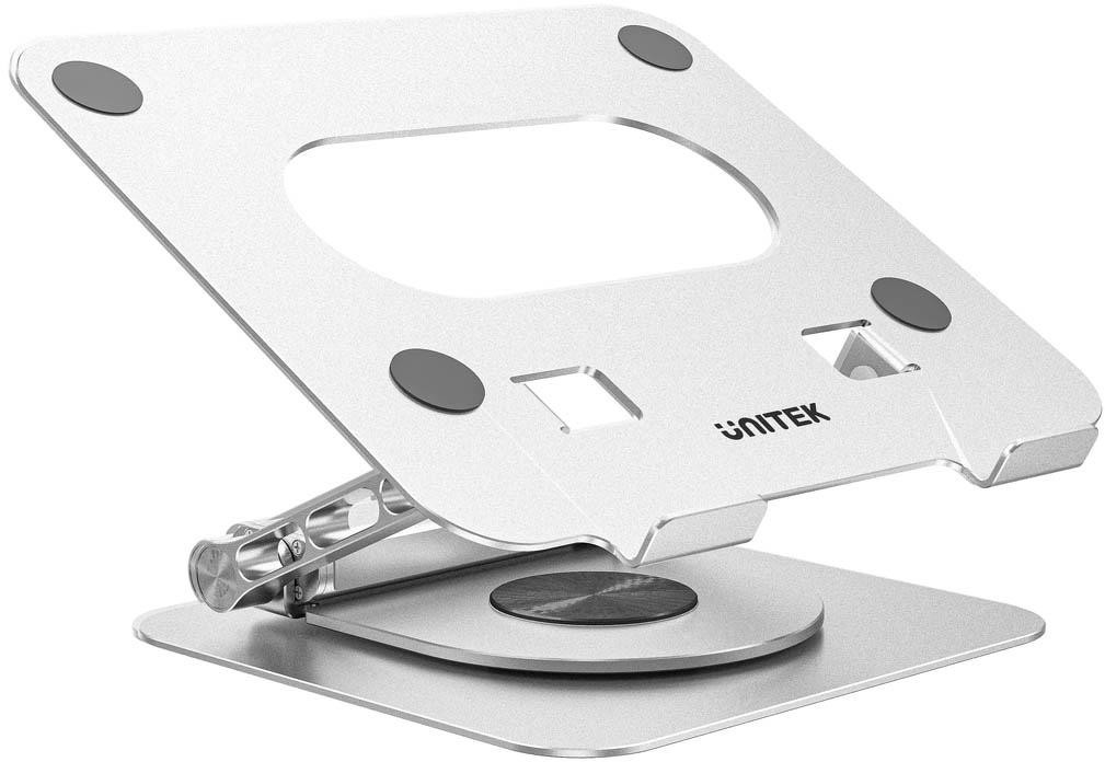 Unitek Supporto da scrivania per laptop con rimovibile hub USB-C HDMI 1,4, 4K PD 100W
