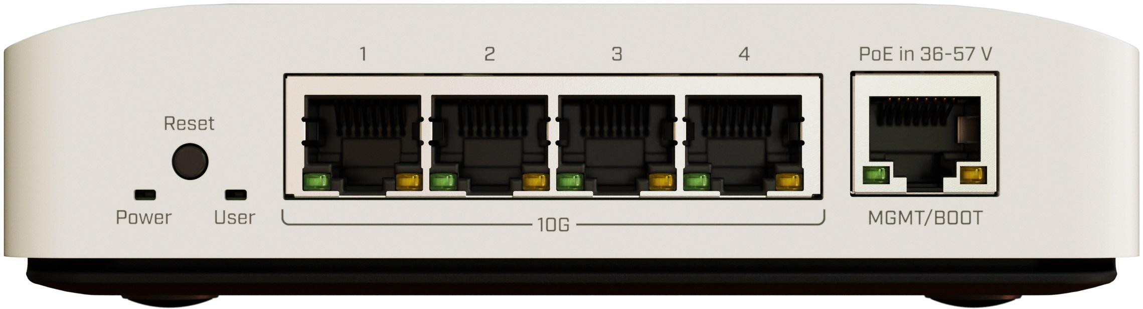 MikroTik CRS304-4XG-IN switch 4x 10G Ethernet zarządzalny RouterOS SwitchOS pasywne chłodzenie MikroTik CRS304-4XG-IN switch 4x 10G Ethernet zarządzalny RouterOS SwitchOS pasywne chłodzenie