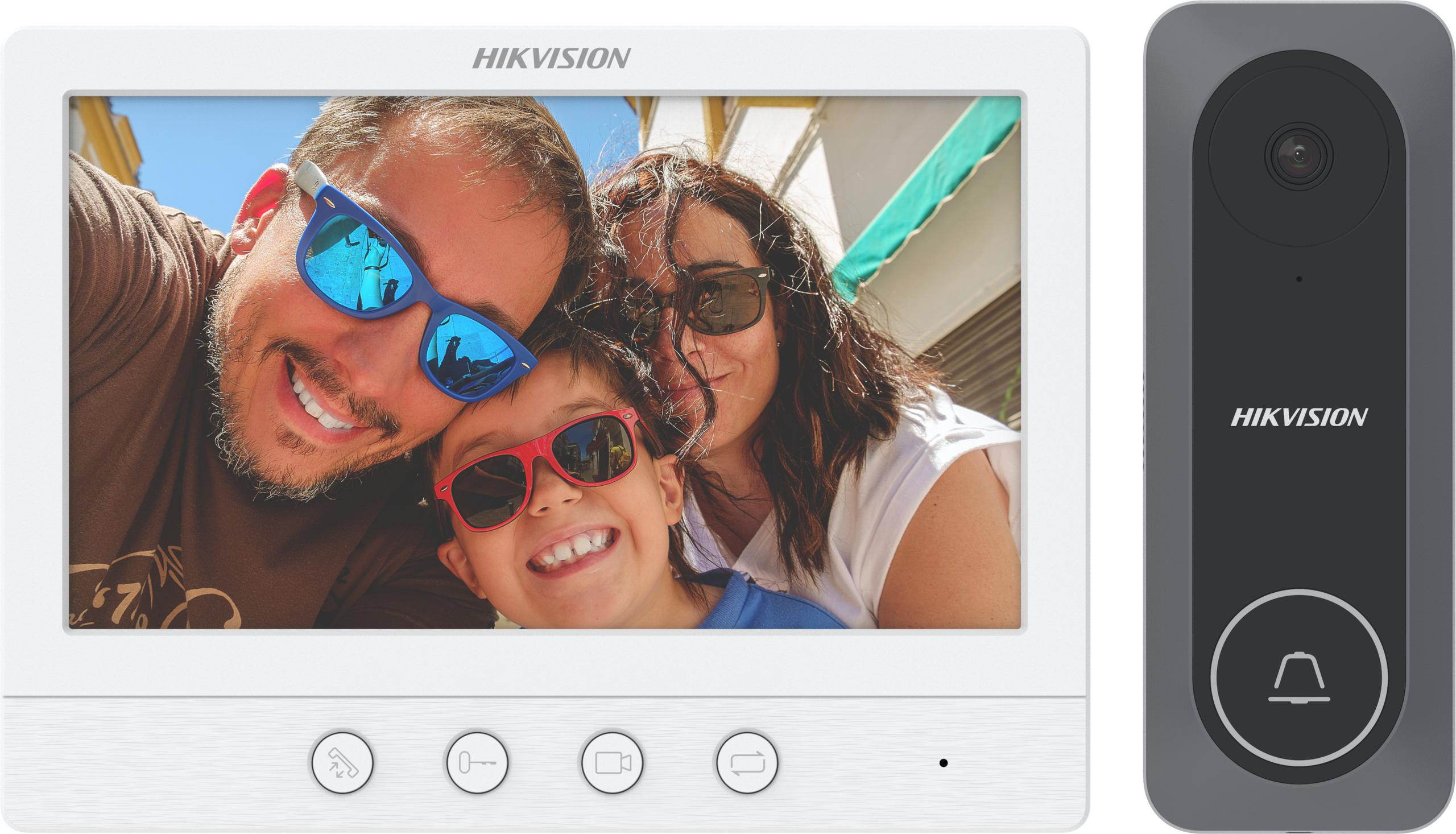 Zestaw wideodomofonowy Hilook by Hikvision TVI-VIS-04, monitor 7 cali, 4 żyły, Plug&Play Zestaw wideodomofonowy Hilook by Hikvision TVI-VIS-04, monitor 7 cali, 4 żyły, Plug&Play