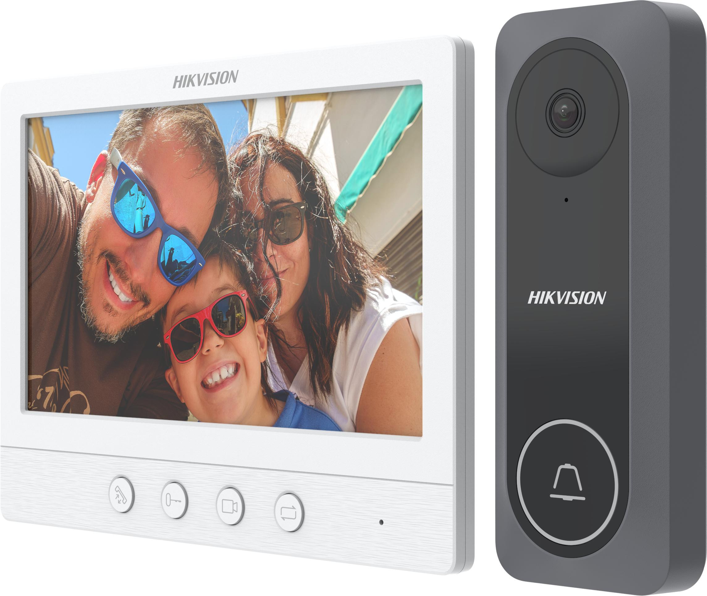 Zestaw wideodomofonowy Hilook by Hikvision TVI-VIS-04, monitor 7 cali, 4 żyły, Plug&Play Zestaw wideodomofonowy Hilook by Hikvision TVI-VIS-04, monitor 7 cali, 4 żyły, Plug&Play