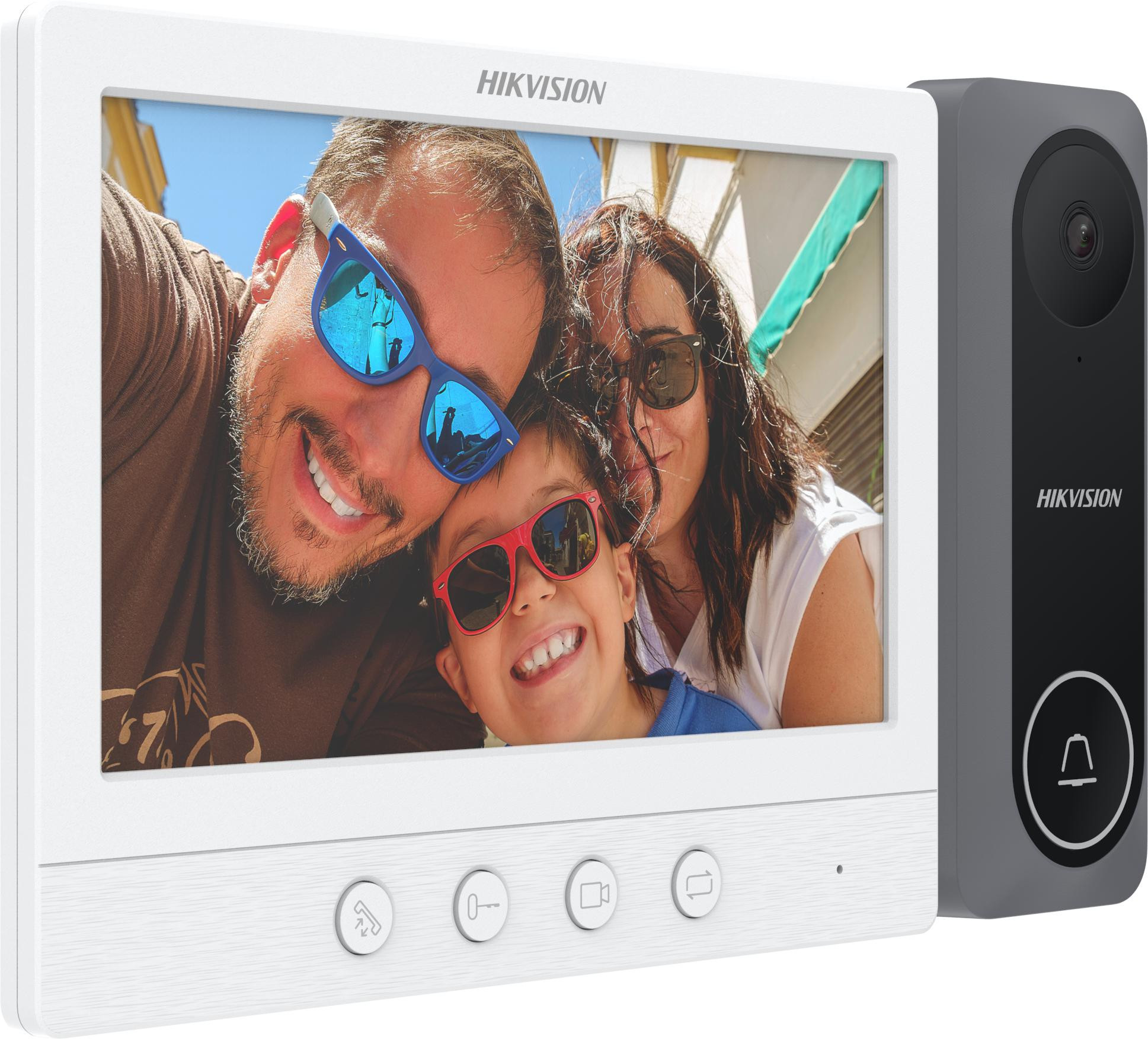 Zestaw wideodomofonowy Hilook by Hikvision TVI-VIS-04, monitor 7 cali, 4 żyły, Plug&Play Zestaw wideodomofonowy Hilook by Hikvision TVI-VIS-04, monitor 7 cali, 4 żyły, Plug&Play