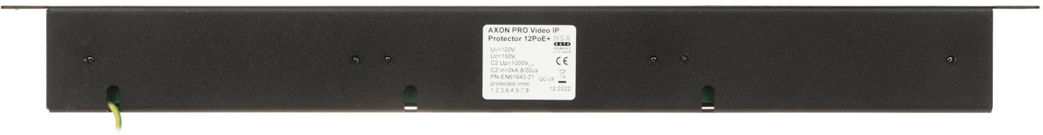 AXON-PRO-IP-12POE+ ogranicznik przepięć 12-kanałowy Ethernet PoE+ rack 19 ochrona sieci CCTV AXON-PRO-IP-12POE+ ogranicznik przepięć 12-kanałowy Ethernet PoE+ rack 19 ochrona sieci CCTV