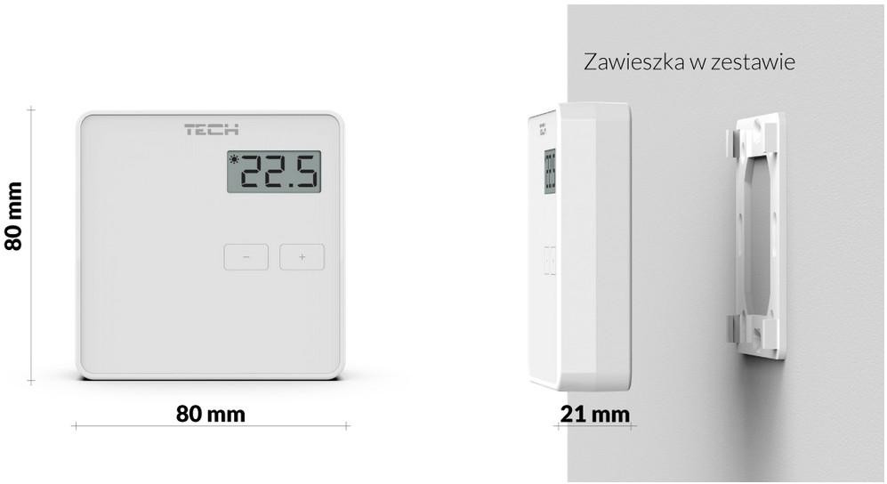 TECH ST-294 v2 bezprzewodowy regulator pokojowy dwustanowy biały, sterowanie ogrzewaniem przez radio TECH ST-294 v2 bezprzewodowy regulator pokojowy dwustanowy biały, sterowanie ogrzewaniem przez radio