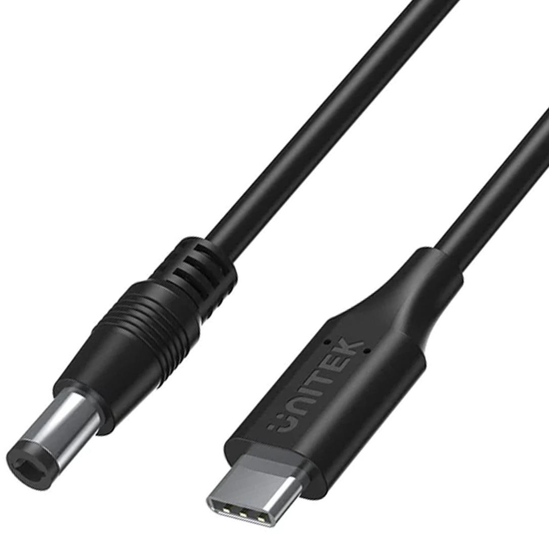 Unitek Cavo di alimentazione per laptopa 65W USB-C - DC5,5mm
