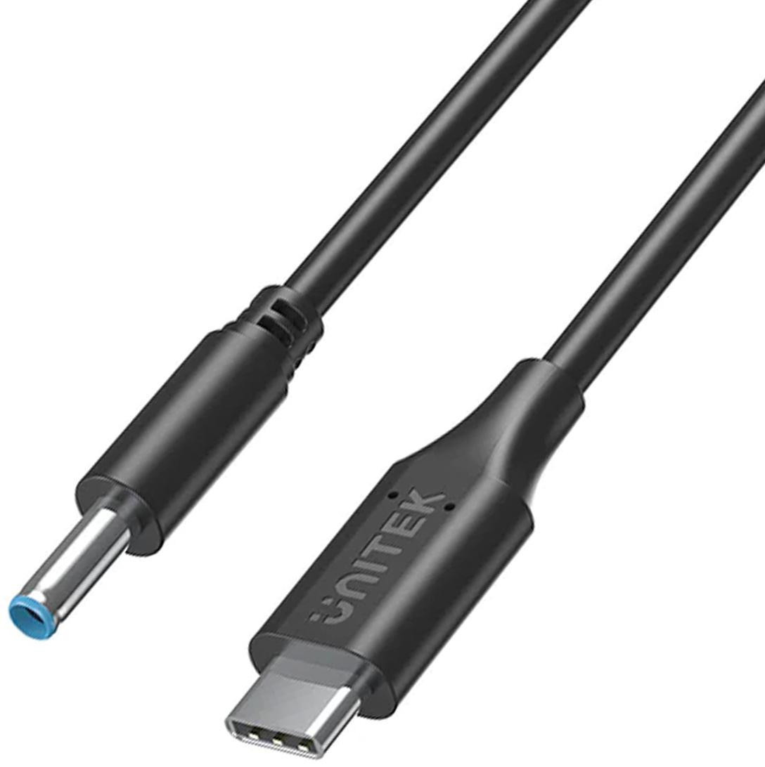 Unitek Cavo di alimentazione per laptopa HP 65W USB-C - DC4,5mm