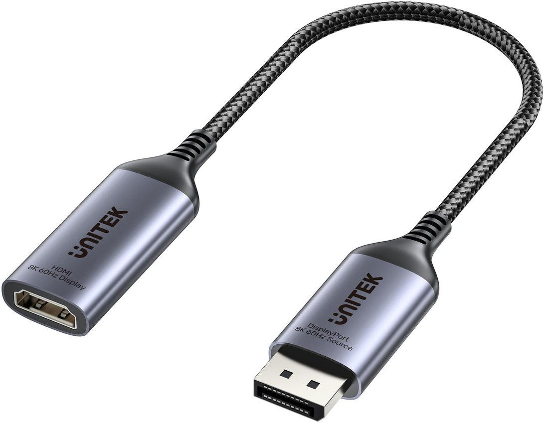 Adattatore Unitek Adattatore con DisplayPort 1.4 na HDMI 2.1, 8K60Hz