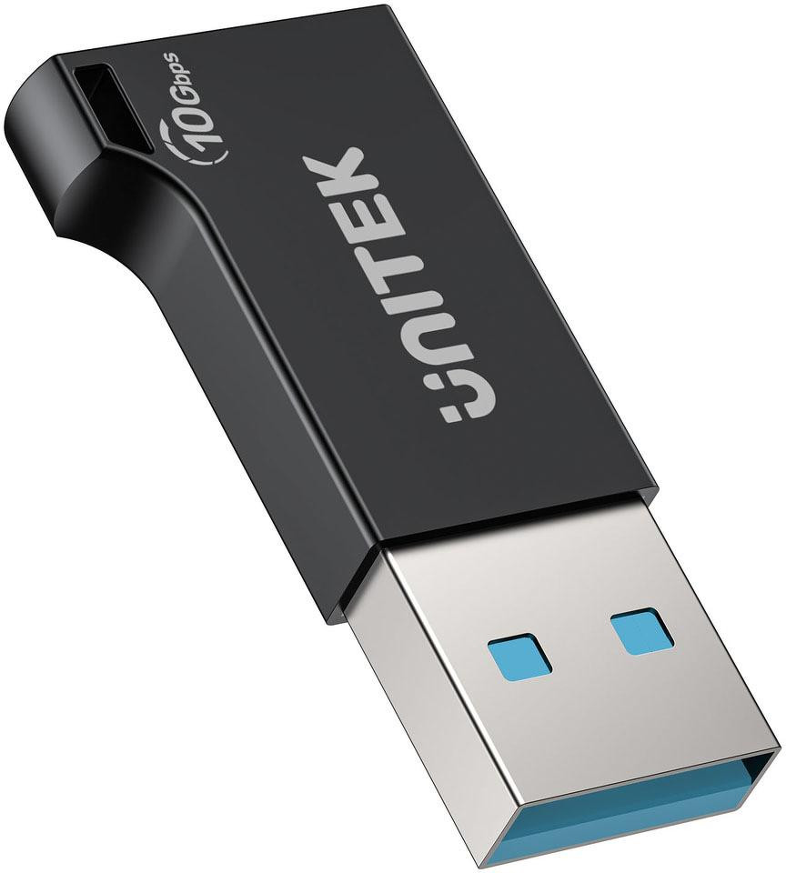 Unitek Adattatore USB-A per USB-C 10Gbps nero A1049ABK01