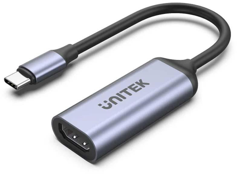 Unitek Adattatore USB-C na HDMI 2.1 (8K 60Hz) grigio 15cm V1416B