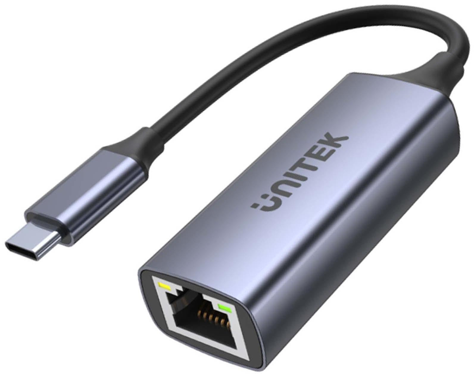 Unitek Adattatore USB-C - RJ45 1Gbit LAN, PD 100W