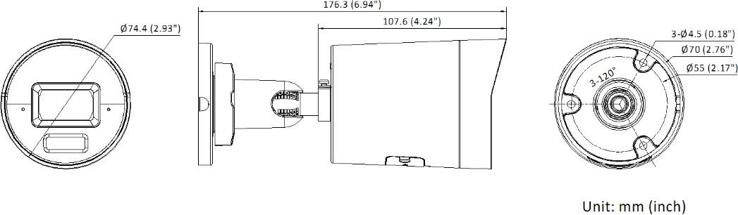 фото IP-камера видеонаблюдения Hikvision DS-2CD2083G2-LI2U/SL Black (2.8mm) 2