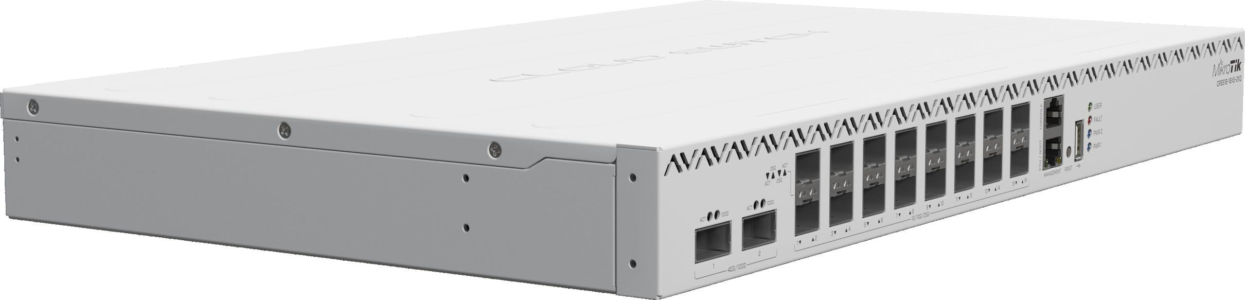 MikroTik CRS518-16XS-2XQ-RM switch 100G QSFP28 16x 25G SFP28 zarządzalny rack MikroTik CRS518-16XS-2XQ-RM switch 100G QSFP28 16x 25G SFP28 zarządzalny rack
