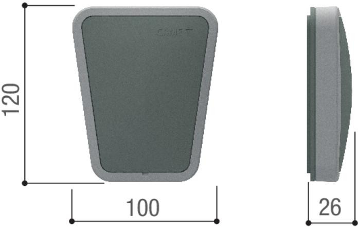 Lampa CAME KLT1FDSW LED RGW 24V (806LA-0060)