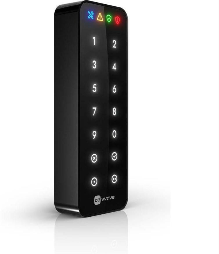 BE WAVE wireless tastiera touch screen (nera typ dispositivo AKP-200-B) Smart Keypad B (AKP-200-