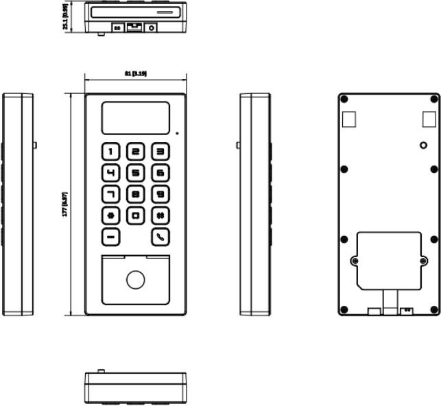 Terminal kontroli dostępu Hikvision DS-K1T502DBWX-QR