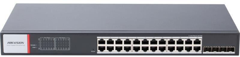 Hikvision DS-3T1528HP-SI-24P4F switch przemysłowy PoE Hi-PoE 24 porty 480W 4xSFP bez zasilacza Hikvision DS-3T1528HP-SI-24P4F switch przemysłowy PoE Hi-PoE 24 porty 480W 4xSFP bez zasilacza