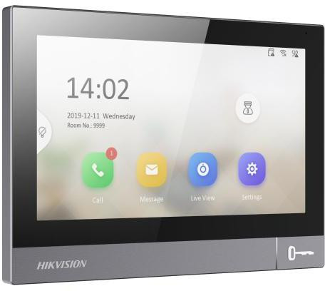 Hikvision DS-KH8381-WTE1 monitor wideodomofonu IP 7 cali IPS dotykowy WiFi PoE slot SD alarm Hikvision DS-KH8381-WTE1 monitor wideodomofonu IP 7 cali IPS dotykowy WiFi PoE slot SD alarm