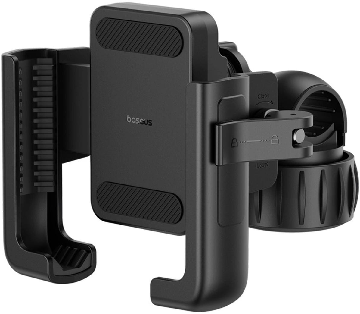Staffa di supporto na telefon Baseus GoTrip na rower, hulajnoge, skuter - nero
