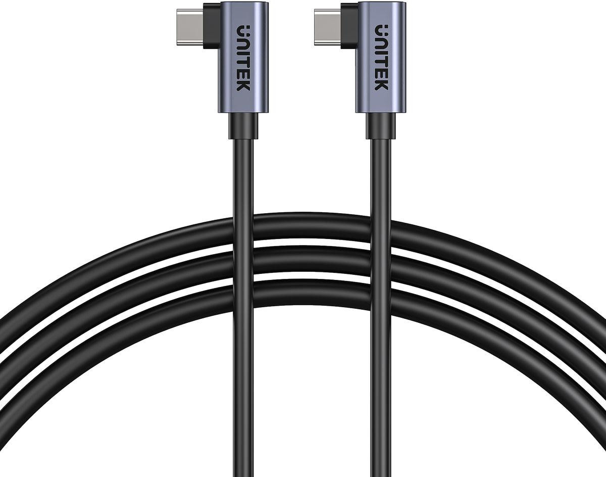 Unitek Cavo USB-C per USB-C PD 100W doppio 90 stopni, 1m