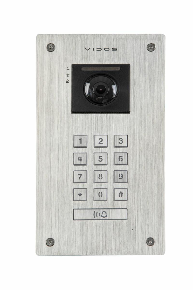 VIDOS 2IP S204 panel zewnętrzny wideodomofon IP 2Mpx IR czytnik QR klawiatura dotykowa VIDOS 2IP S204 panel zewnętrzny wideodomofon IP 2Mpx IR czytnik QR klawiatura dotykowa