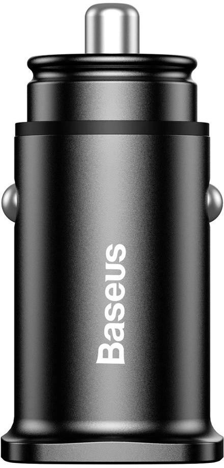 Baseus Square Caricatore auto 12V 2x USB QC3.0 Quick Charge 3.0 SCP AFC 30W nero
