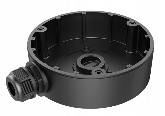 Čierna montážna krabica Miton MT-P1280-D8-B pre dome kamery
