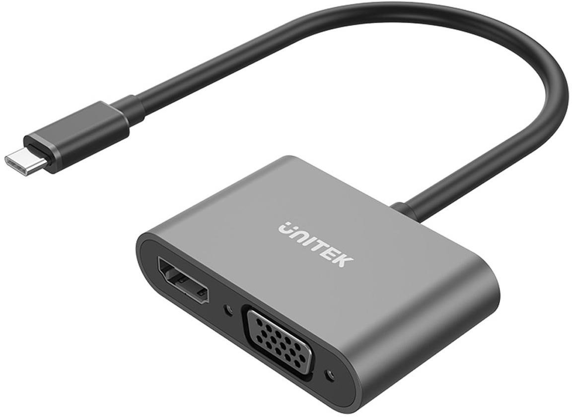 Unitek Adattatore USB-C na HDMI 4K i VGA FullHD