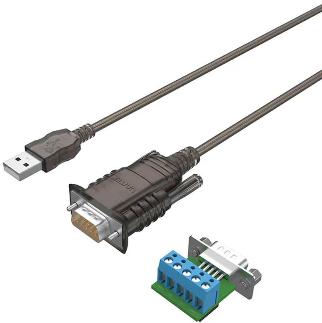 Unitek Convertitore / Adattatore/Adattatore USB 2.0 per RS422/RS485 (DB9M) con chipsetem FTDI, 1,5m
