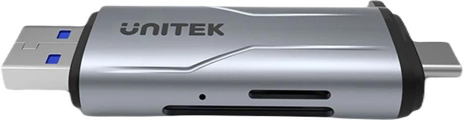 Unitek Lettore RFID / Controllo accessi schede SD/microSD USB-A 5Gbps/USB-C