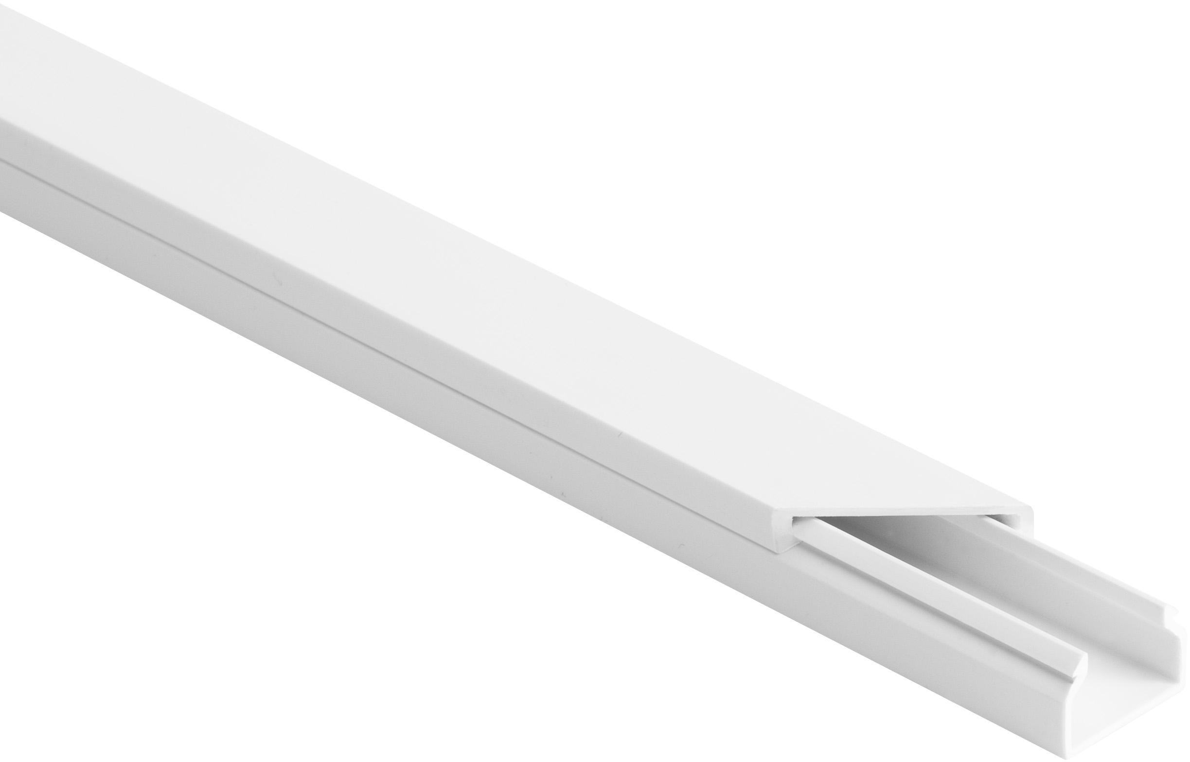 Canalina passacavi in PVC per impianti elettrici Kit. bianco LS 20x14 2m (Confezione pacco  10 pz .)