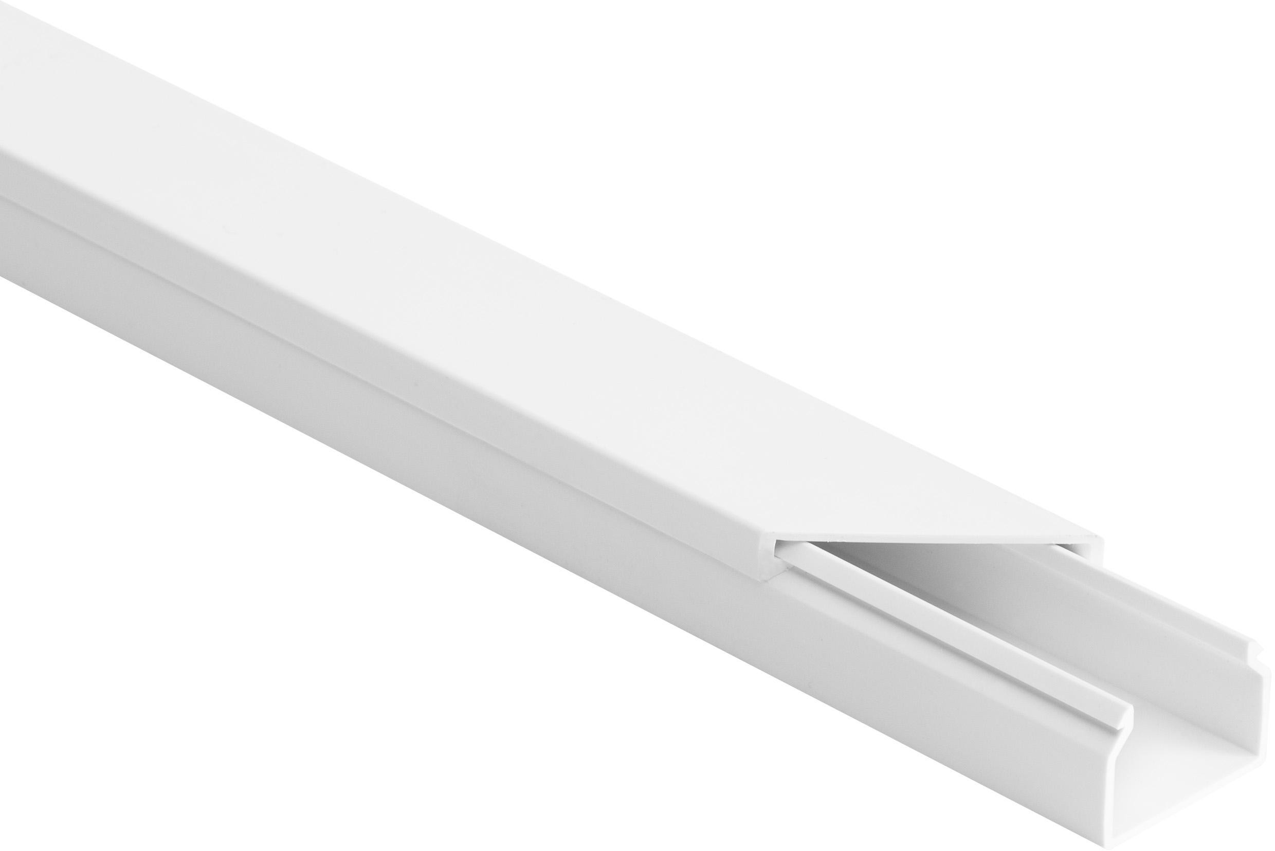 Canalina passacavi in PVC per impianti elettrici Kit. bianco LS 25x18 2m (Confezione pacco  10 pz .)