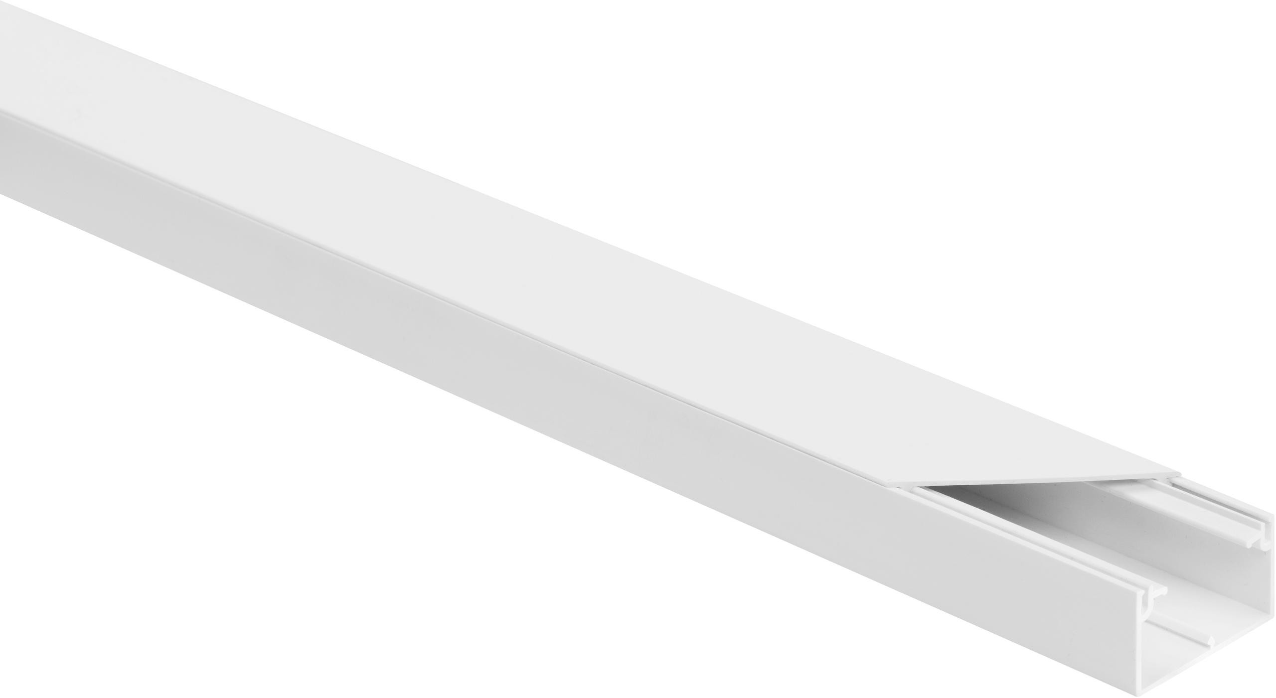 Canalina passacavi in PVC per impianti elettrici Kit. bianco LS 40x25 2m (Confezione pacco  10 pz .)