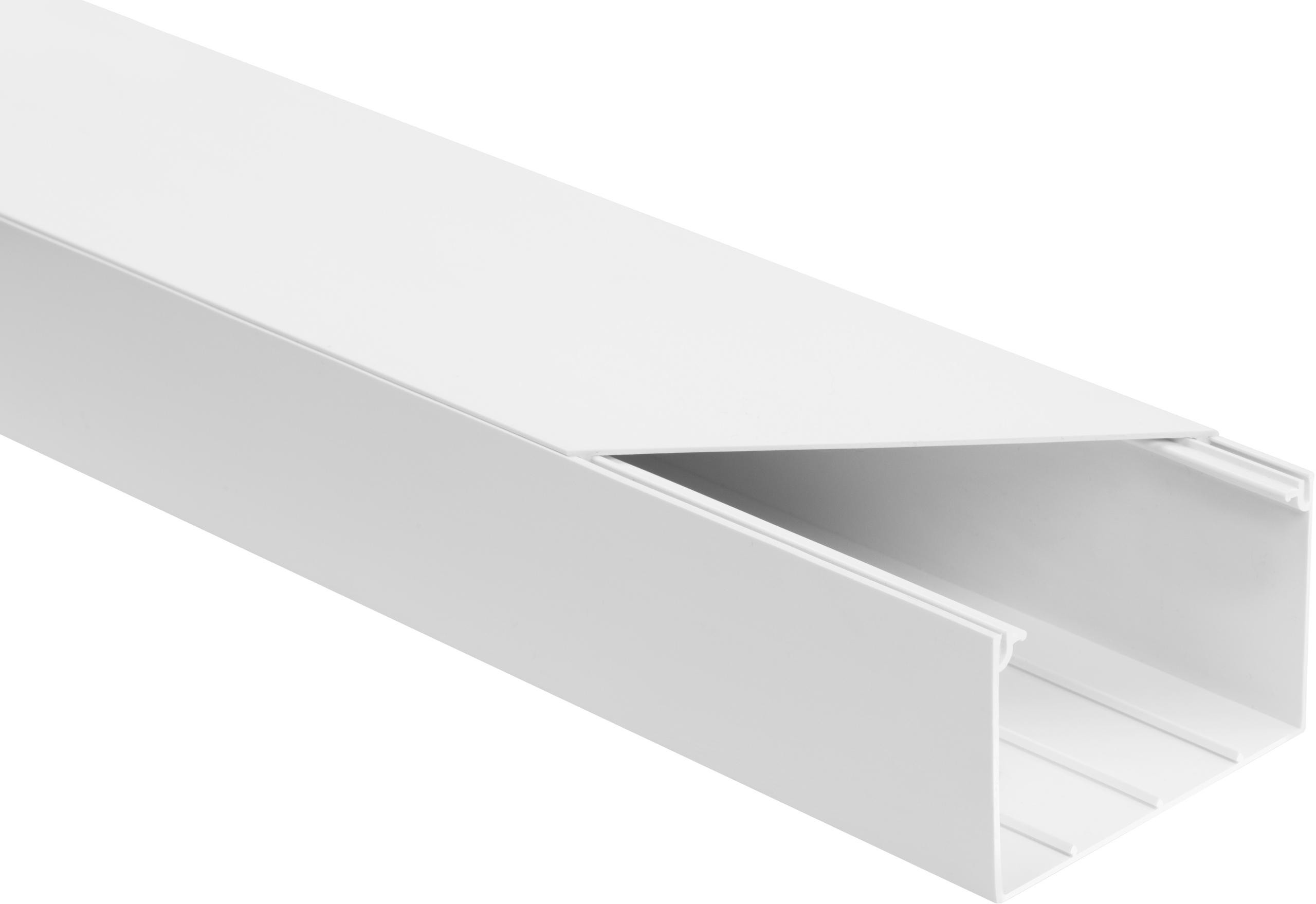 Canalina passacavi in PVC per impianti elettrici Kit. bianco LS 90x60 2m (Confezione pacco 8pz.)