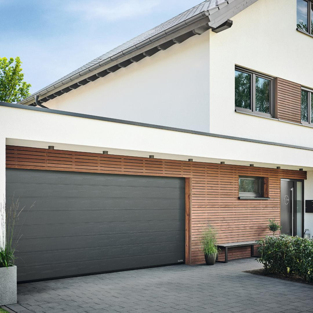 Brama garażowa Renomatic/Hormann 5000x2125mm (z napędem i szyną) - przetłoczenia L Planar