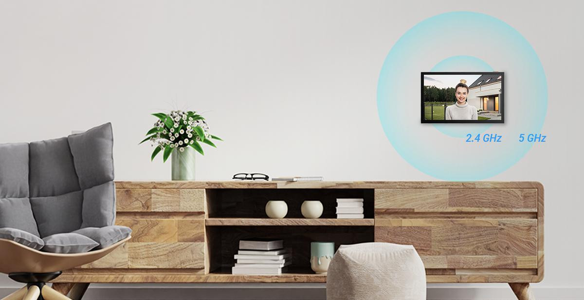EZVIZ HP7 Pro wideodomofon 2K WiFi 6 7 cali dotykowy kamera 162 stopni zestaw przewodowy EZVIZ HP7 Pro wideodomofon 2K WiFi 6 7 cali dotykowy kamera 162 stopni zestaw przewodowy