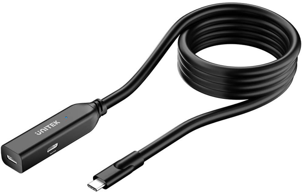 Unitek Cavo przedluzajacy USB-C 10 Gbps 5m, nero