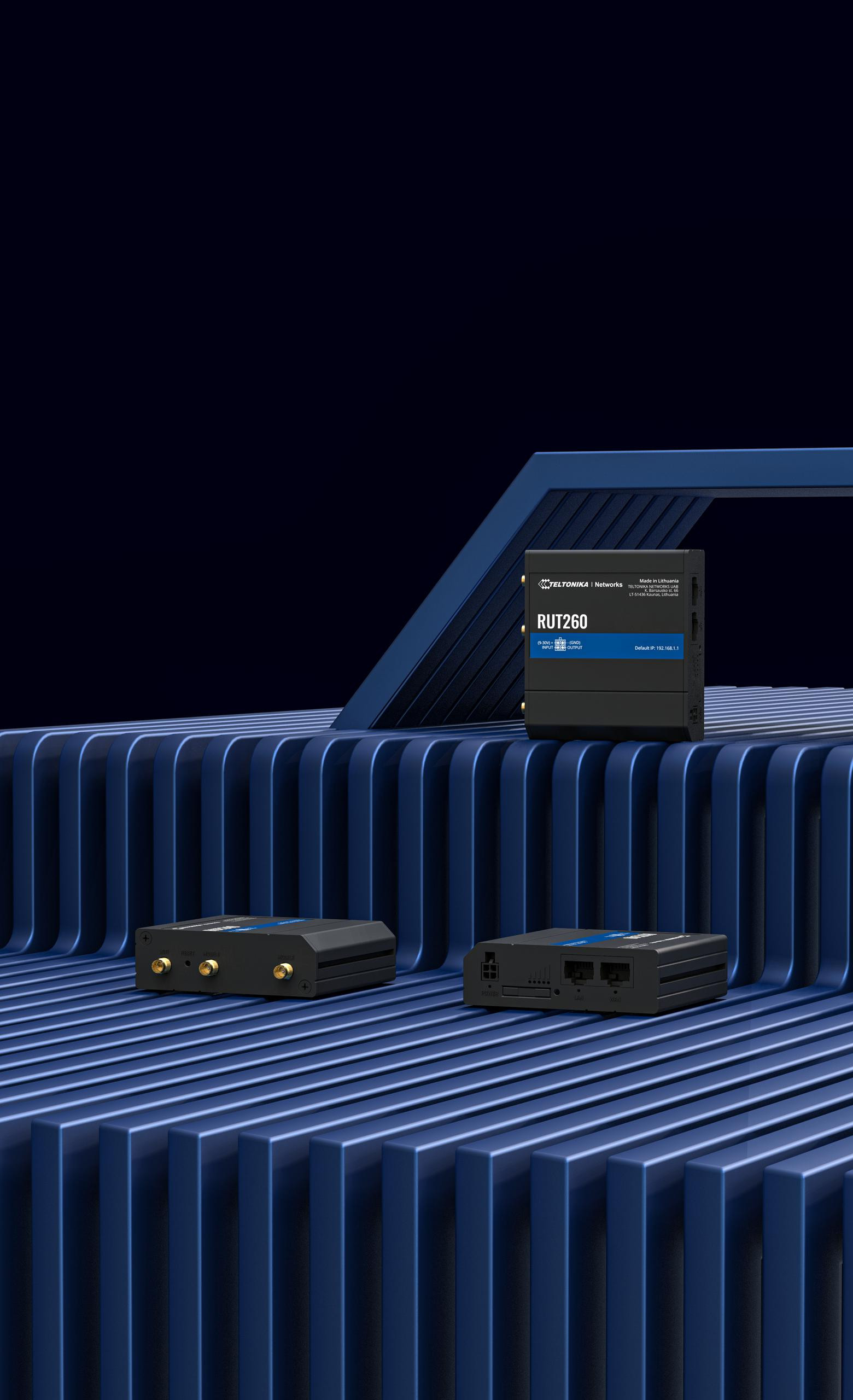 Teltonika RUT260 router przemysłowy 4G LTE Cat 6 Wi-Fi 300 Mbps 2x LAN VPN OpenWRT failover, RUT260000000 Teltonika RUT260 router przemysłowy 4G LTE Cat 6 Wi-Fi 300 Mbps 2x LAN VPN OpenWRT failover, RUT260000000