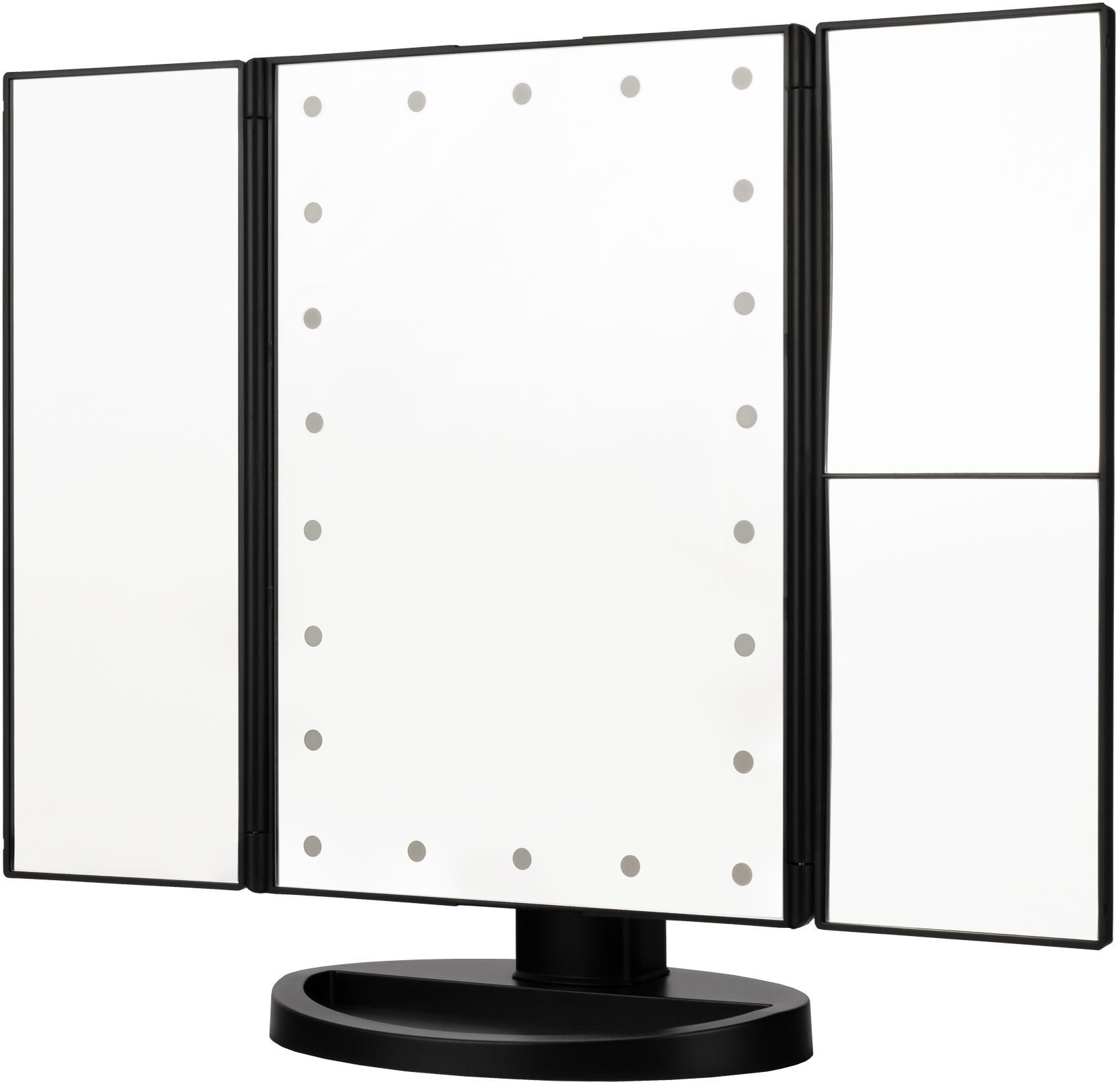 Specchietto per makijazu Humanas HS-ML04 con con retroilluminazione LED - nero
