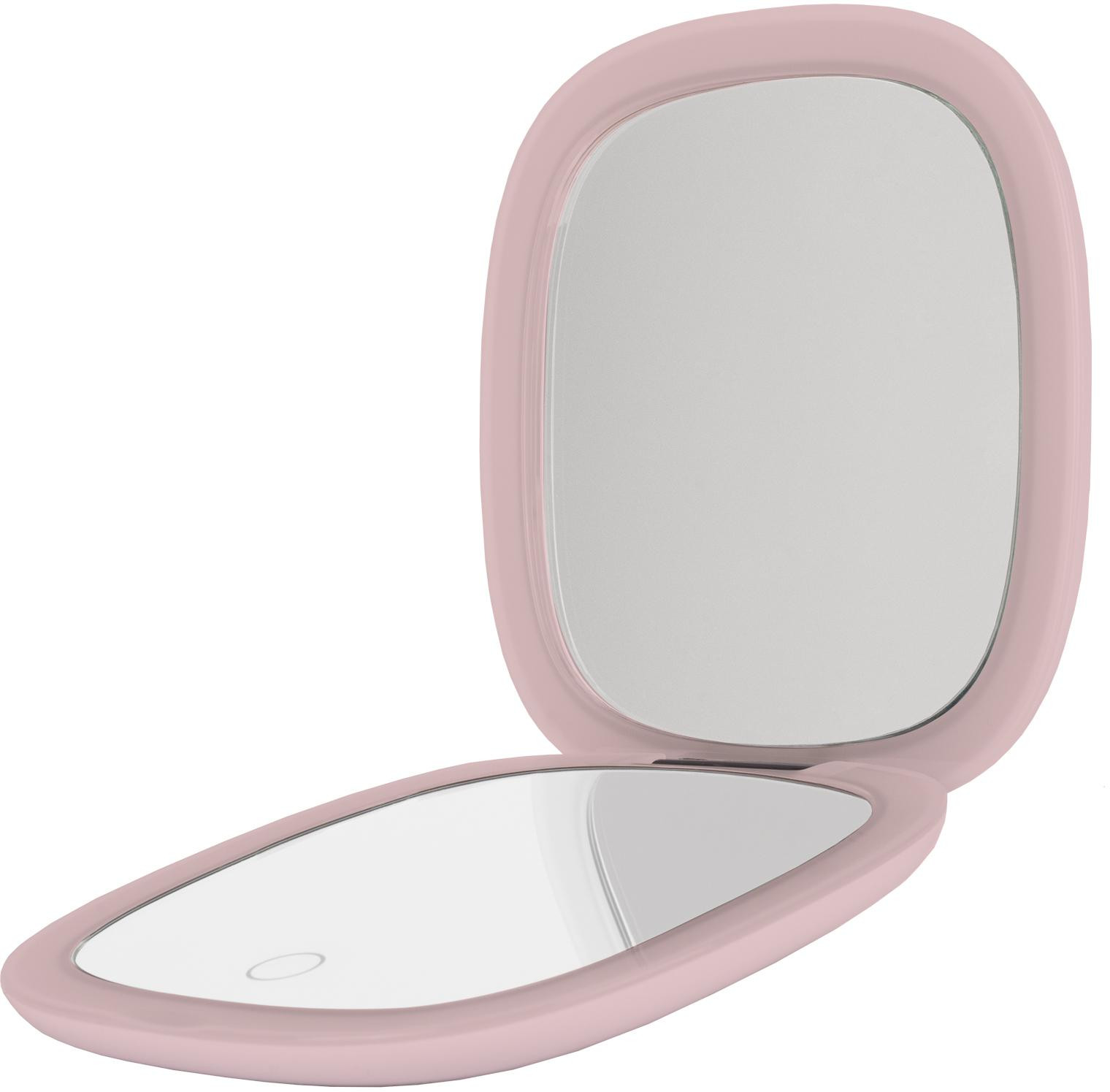Specchietto kosmetyczne Humanas HS-PM01 con con retroilluminazione LED - rosa