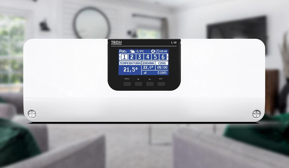 Centralina di controllo / Ricevente valvolaow termostaticoch (8 sekcji) comunicazione RS485 con WiFi L-12