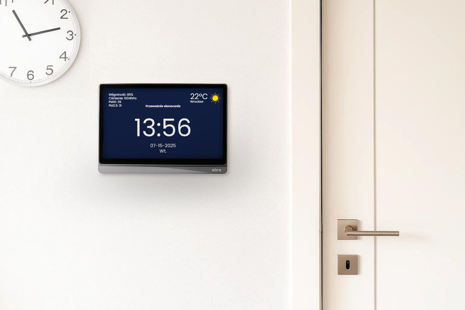 EURA VDP-30C5 Tuya wideodomofon 8″ WiFi AHD otwieranie 3 wejść szyfrator czytnik brelóków EURA VDP-30C5 Tuya wideodomofon 8″ WiFi AHD otwieranie 3 wejść szyfrator czytnik brelóków