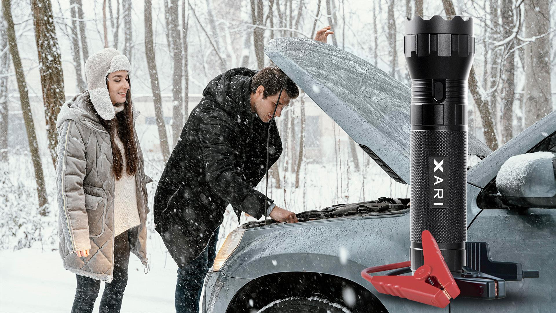 XARI JS50 jump starter 4w1 15000 mAh 800 A latarka powerbank młotek bezpieczeństwa XARI JS50 jump starter 4w1 15000 mAh 800 A latarka powerbank młotek bezpieczeństwa