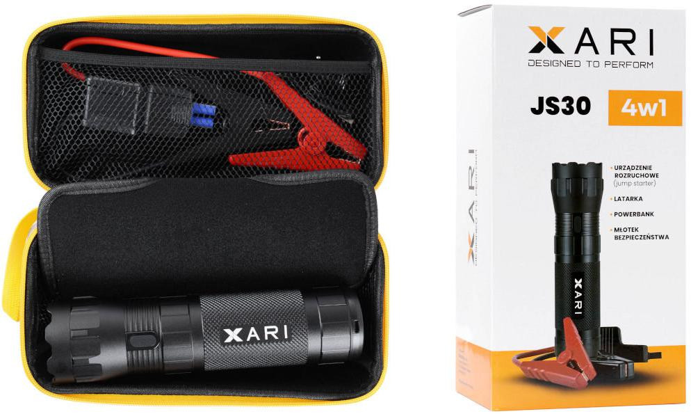 XARI JS50 jump starter 4w1 15000 mAh 800 A latarka powerbank młotek bezpieczeństwa XARI JS50 jump starter 4w1 15000 mAh 800 A latarka powerbank młotek bezpieczeństwa