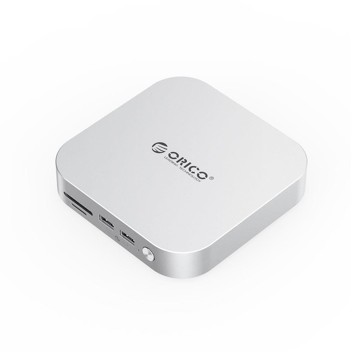 Orico Docking station per MacMini, USB-C 10 Gbps, con Custodia M.2 NVMe, in metallo